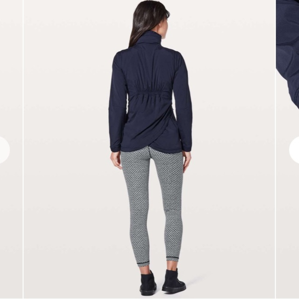 Lululemon such a cinch jacket midnight navy size 8